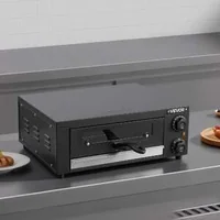 Професионална-Електрическа-Фурна-за-Пица-30-см-1450W-Неръждаема-Стомана