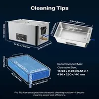 Професионална-Ултразвукова-Вана-30л-480W-за-Карбуратори-Инструменти-и-Части