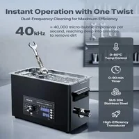 Професионална-Ултразвукова-Вана-6л-с-Механично-Управление-180W