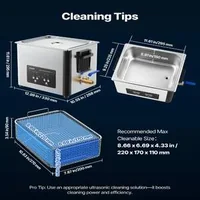 Професионална-Ултразвукова-Вана-10л-с-Дигитален-Дисплей-240W-Неръждаема-Стомана