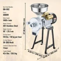 Професионална-Електрическа-Мелничка-3000W-За-Сухо-и-Мокро-Мелене-на-Зърно-и-Фураж