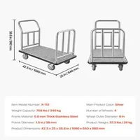 Професионална-Транспортна-Количка-за-Багаж-340-kg-Подвижна-Рамка-и-Неръждаема-Стомана