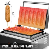 Професионален-Уред-за-гофрети-тип-Хот-Дог-1500W-6-броя