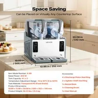 Машина-за-Скреж-и-Замразени-Напитки-2-x-4L-за-Маргарити-и-Шейкове