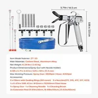 Пистолет-за-безвъздушно-боядисване-Airless-3600-PSI-с-5-дюзи-и-въртяща-се-връзка