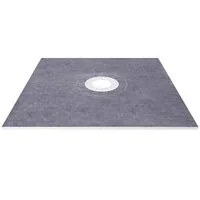 Пълен-Комплект-за-Изграждане-на-Душ-122x122-cm-ABS-Фланец-и-Стоманена-Решетка
