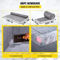 Хидроизолационен-Комплект-за-Душ-Основа-122x122-cm-с-PVC-Централен-Сифон