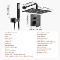 Модерен-Душ-Комплект-за-Вграждане-25-cm-Квадратна-Пита-и-Ръчен-Душ-Черен-Мат