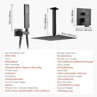Модерен-Душ-Комплект-за-Вграждане-25-cm-Квадратна-Пита-и-Ръчен-Душ-Черен-Мат