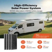 Пълен-соларен-комплект-400W-12V-с-200Ah-LiFePO₄-батерия-и-2000W-инвертор