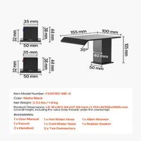 Каскаден-Смесител-за-Вана-Матово-Черно-Неръждаема-Стомана