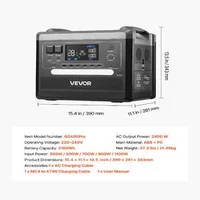 Преносима-Захранваща-Станция-2400W-2160Wh-LiFePO4-Соларен-Генератор