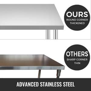 Работна-Маса-от-Неръждаема-Стомана-76x91-5-cm-Мобилна-с-2-Нива