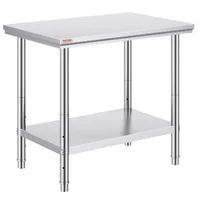 Професионална-Работна-Маса-91-5-x-61-cm-Неръждаема-Стомана-за-Кетъринг