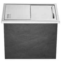 Вградена-Ледарка-за-Бар-40-9-Qt-46x30-5-cm-Неръждаема-Стомана