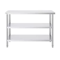 Професионална-Работна-Маса-122x45-7-cm-Неръждаема-Стомана-за-Подготовка