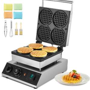 Професионална-машина-за-гофрети-кръгли-1750W-незалепваща