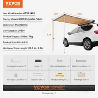 Автомобилна-Тента-1-4x2-0-m-Компактна-UV50-Защита-и-PU3000-mm