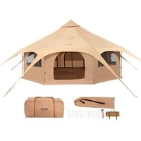Памучна-Палатка-Bell-Tent-5-m-4-сезонна-за-8-души-с-Отвор-за-Печка