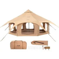 Памучна-Палатка-Bell-Tent-5-m-4-сезонна-за-8-души-с-Отвор-за-Печка
