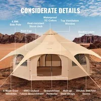 Памучна-Палатка-Bell-Tent-5-m-4-сезонна-за-8-души-с-Отвор-за-Печка