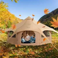 Памучна-Палатка-Bell-Tent-5-m-4-сезонна-за-8-души-с-Отвор-за-Печка