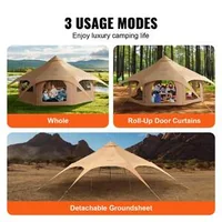 Памучна-Палатка-Bell-Tent-5-m-4-сезонна-за-8-души-с-Отвор-за-Печка