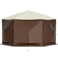 Шестоъгълна-Pop-up-Шатра-3x3-m-Градинска-Беседка-за-6-8-души