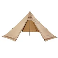 Зимна-Тийпи-Палатка-за-4-души-Преносима-Hot-Tent-с-Отвор-за-Печка