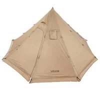 Зимна-Тийпи-Палатка-за-4-души-Преносима-Hot-Tent-с-Отвор-за-Печка