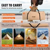 Гигантска-Памучна-Палатка-Bell-Tent-6-m-Водоустойчива-с-Отвор-за-Печка