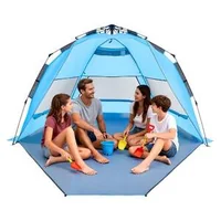 Плажна-Pop-up-Палатка-за-4-души-UPF-50-Защита-и-Бърз-Монтаж