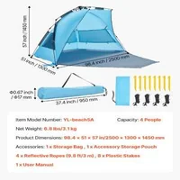 Плажна-Pop-up-Палатка-за-4-души-UPF-50-Защита-и-Бърз-Монтаж