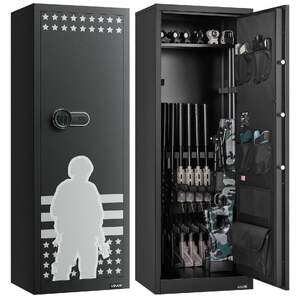 Сейф-за-Оръжие-за-10-12-Пушки-Огнеупорен-с-Дигитална-Ключалка
