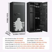 Сейф-за-Оръжие-за-10-12-Пушки-Огнеупорен-с-Дигитална-Ключалка