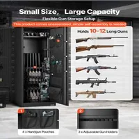 Сейф-за-Оръжие-за-10-12-Пушки-Огнеупорен-с-Дигитална-Ключалка