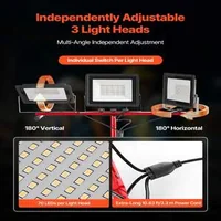 LED-работна-лампа-на-статив-150W-15000-лумена-с-три-глави