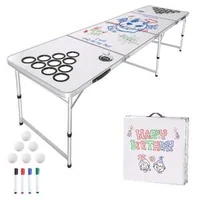 Преносима-Маса-за-Beer-Pong-2-4-m-Официален-Размер-Сгъваема-с-Отвори-за-Чаши
