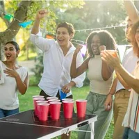 Сгъваема-Маса-за-Beer-Pong-2-4-m-Официален-Размер-с-Дръжка-за-Носене