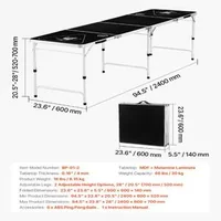 Сгъваема-Маса-за-Beer-Pong-2-4-m-Официален-Размер-с-Дръжка-за-Носене