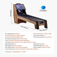 Аркадна-Игра-Roll-and-Score-2-7-m-Електронен-Брояч-LED-Дисплей-и-4-Топки