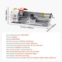 Професионален-Настолен-Струг-за-Метал-1100W-220-x-450-mm-с-Автоматично-Подаване