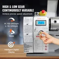 Прецизен-Настолен-Струг-за-Метал-750W-210-x-750-mm-Безчетков-Мотор-и-Метални-Предавки