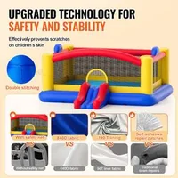 Екстра-Голям-Надуваем-Батут-4-5m-Мултифункционален-Замък-за-Игра-с-Пързалка