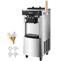 Професионална-Машина-за-Мек-Сладолед-2200W-28L-h-3-Вкуса-с-LCD-Контрол