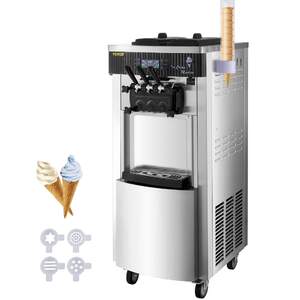 Професионална-Машина-за-Мек-Сладолед-2200W-28L-h-3-Вкуса-с-LCD-Контрол