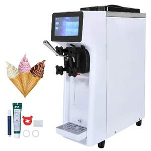 Компактна-Машина-за-Мек-Сладолед-и-Frozen-Yogurt-10-20-L-h-Бял-Дизайн