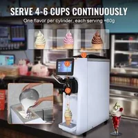Компактна-Машина-за-Мек-Сладолед-и-Frozen-Yogurt-10-20-L-h-Бял-Дизайн