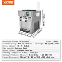 Търговска-Настолна-Машина-за-Мек-Сладолед-3-Вкуса-LCD-Панел-и-Автоматично-Почистване