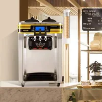 Професионална-Настолна-Машина-за-Мек-Сладолед-2350W-30-L-h-3-Вкуса-с-LCD-Управление